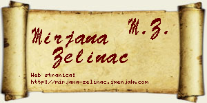 Mirjana Zelinac vizit kartica
